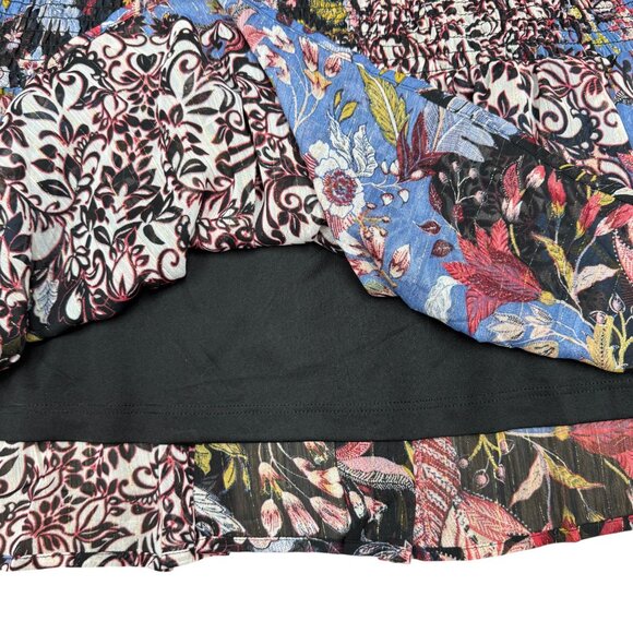 EUC Women's FIGEROA & FLOWER‎ Drop Waist Paisley Chiffon Dress | Size L - Picture 6 of 10